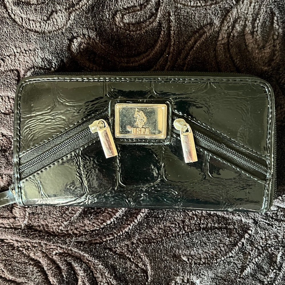 Polo by Ralph Lauren Black Glossy Wallet